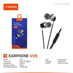 EARPHONE VEGER VX-9