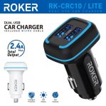 CAR CHARGER ROKER RK-CRC10