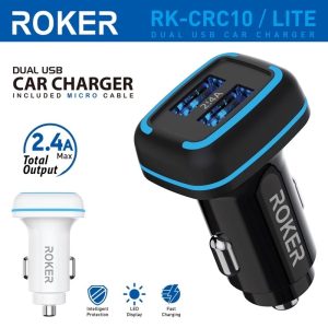 CAR CHARGER ROKER RK-CRC10