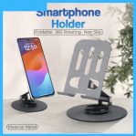 [METAL 360 ] STAND HP METAL LIPAT PUTAR 360