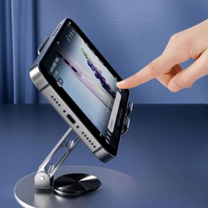 [METAL 360 ] STAND HP METAL LIPAT PUTAR 360