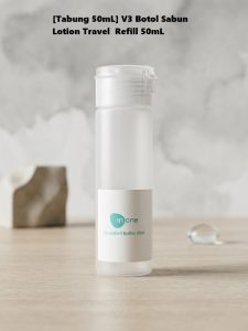 [TABUNG 50mL] V3 BOTOL SABUN LOTION TRAVEL REFILL 50mL