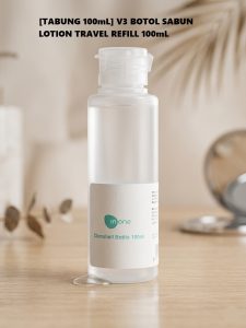 [TABUNG 100mL] V3 BOTOL SABUN LOTION TRAVEL REFILL 100mL