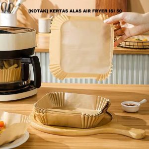 [KOTAK] KERTAS ALAS AIR FRYER ISI 50