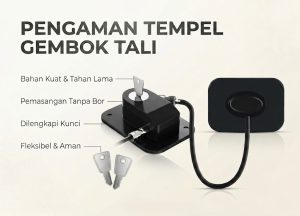 PENGAMAN TEMPEL GEMBOK TALI