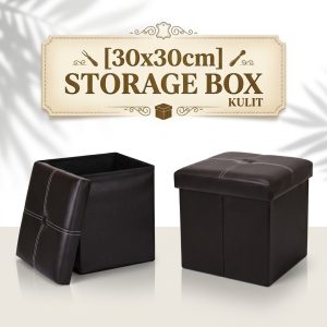 [30X30cm] STORAGE BOX KULIT